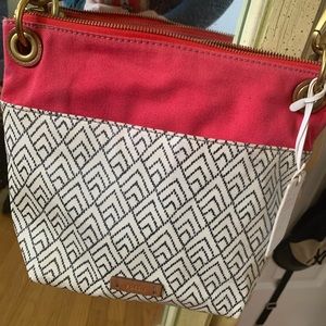 Smaller printed fossil purse